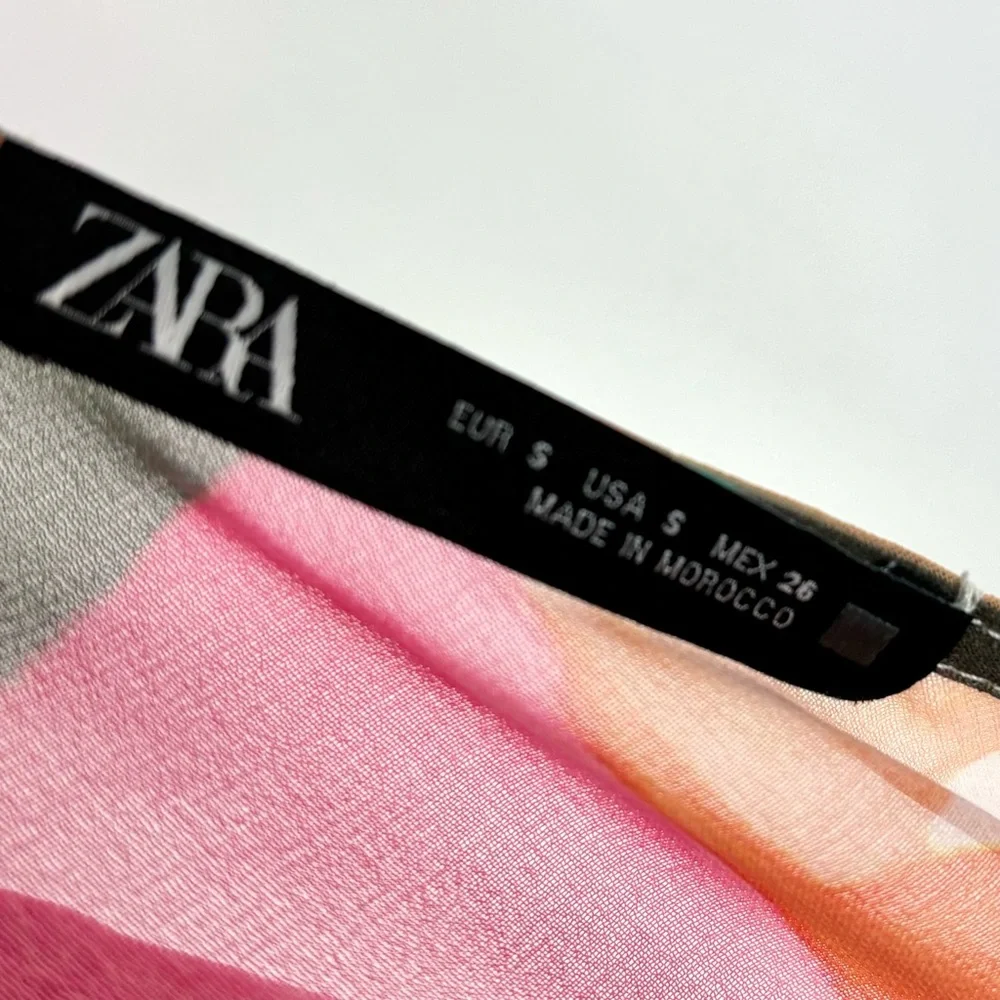 Zara multicolour sheer cowl top - Picture 8 of 8